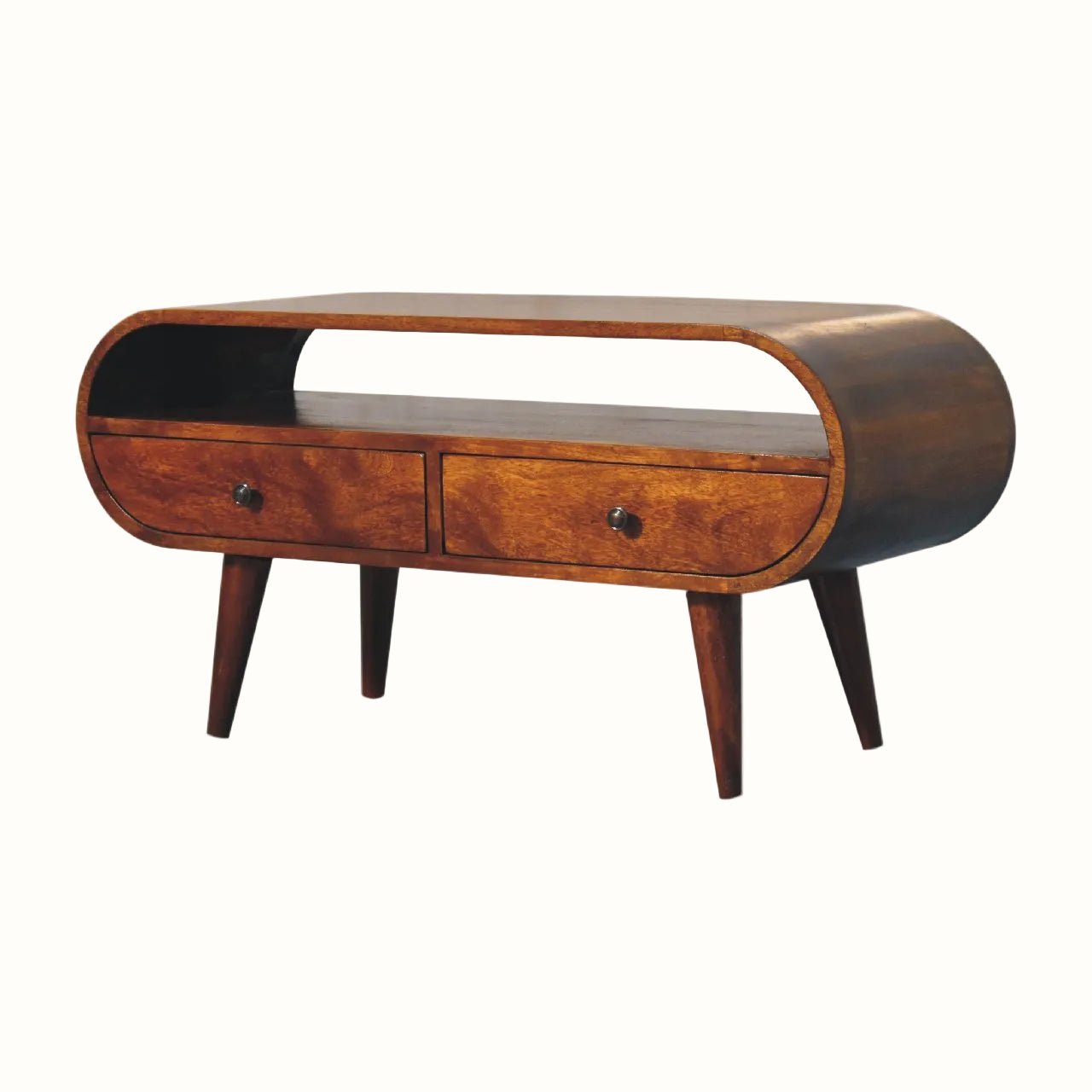 Merrill 2 Drawer TV Stand - Chestnut TV Stands - Bokel Home