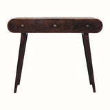 Merrill Dressing Table with Foldable Mirror, Medium - California Walnut Dressing Tables - Bokel Home