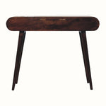 Merrill Dressing Table with Foldable Mirror, Medium - California Walnut Dressing Tables - Bokel Home