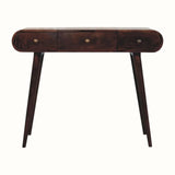 Merrill Dressing Table with Foldable Mirror, Medium - California Walnut Dressing Tables - Bokel Home