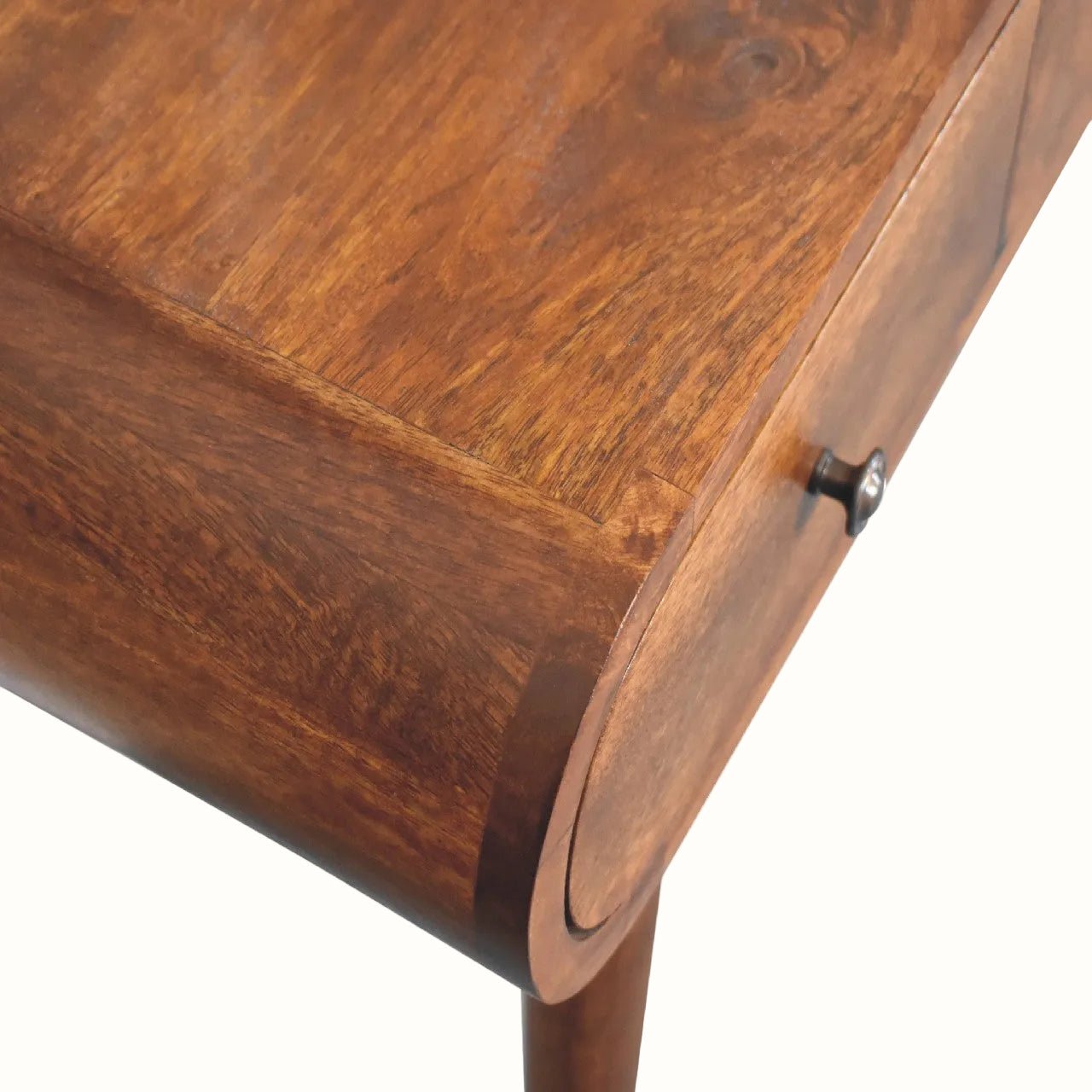 Merrill Dressing Table with Foldable Mirror, Medium - Chestnut Dressing Tables - Bokel Home