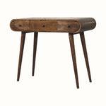 Merrill Dressing Table with Foldable Mirror, Medium - Classic Grey Dressing Tables - Bokel Home