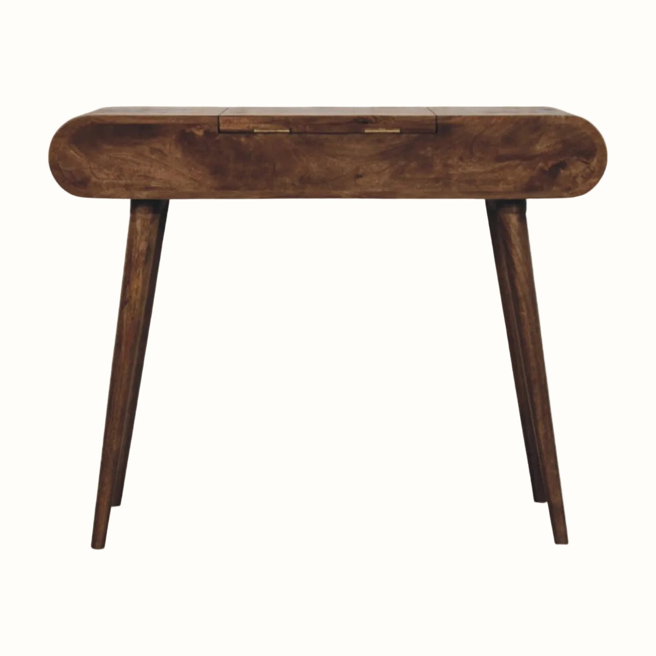 Merrill Dressing Table with Foldable Mirror, Medium - Classic Grey Dressing Tables - Bokel Home