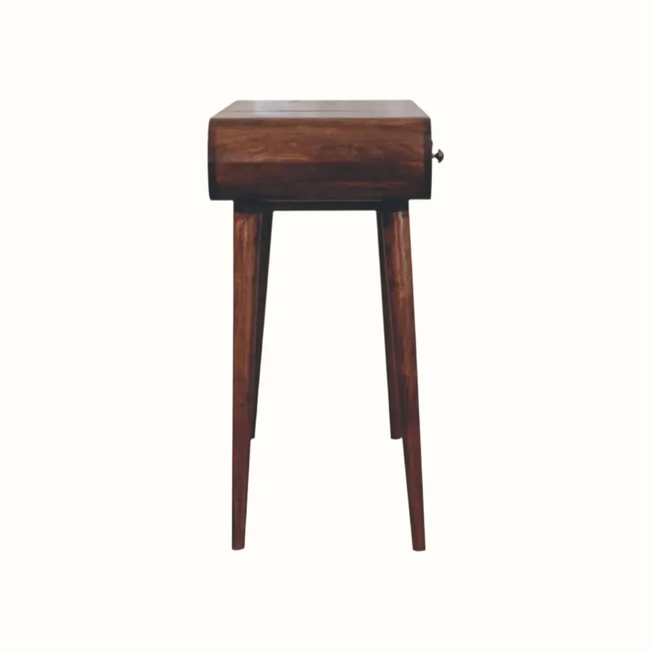 Merrill Dressing Table with Foldable Mirror, Medium - Honey Caramel Dressing Tables - Bokel Home