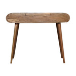 Merrill Dressing Table with Foldable Mirror, Medium - Natural Dressing Tables - Bokel Home