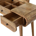 Merrill Dressing Table with Foldable Mirror, Medium - Natural Dressing Tables - Bokel Home