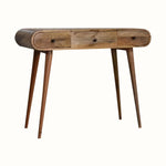 Merrill Dressing Table with Foldable Mirror, Medium - Natural Dressing Tables - Bokel Home