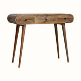 Merrill Dressing Table with Foldable Mirror, Medium - Natural Dressing Tables - Bokel Home