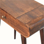 Merrill Dressing Table with Foldable Mirror, Small - California Walnut Dressing Tables - Bokel Home