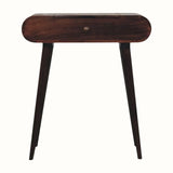 Merrill Dressing Table with Foldable Mirror, Small - California Walnut Dressing Tables - Bokel Home