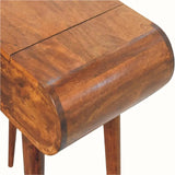 Merrill Dressing Table with Foldable Mirror, Small - Chestnut Dressing Tables - Bokel Home