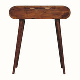 Merrill Dressing Table with Foldable Mirror, Small - Chestnut Dressing Tables - Bokel Home