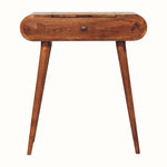 Merrill Dressing Table with Foldable Mirror, Small - Honey Caramel Dressing Tables - Bokel Home