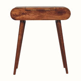 Merrill Dressing Table with Foldable Mirror, Small - Honey Caramel Dressing Tables - Bokel Home