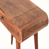 Merrill Dressing Table with Foldable Mirror, Small - Honey Caramel Dressing Tables - Bokel Home
