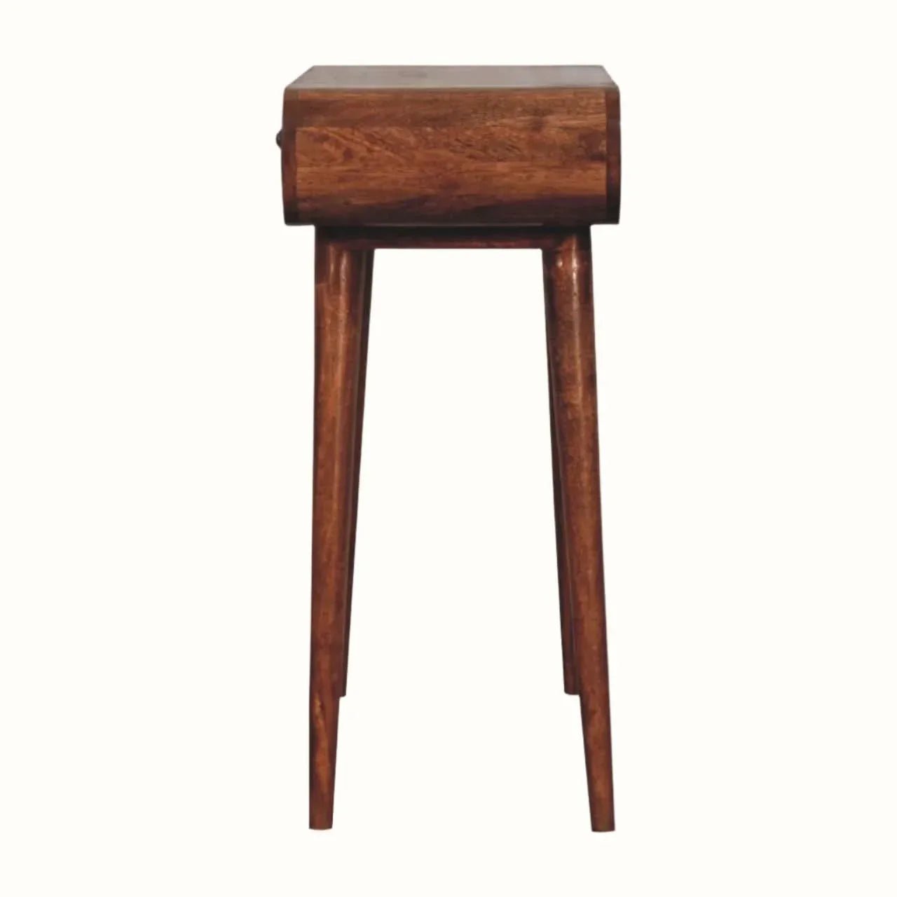 Merrill Dressing Table with Foldable Mirror, Small - Honey Caramel Dressing Tables - Bokel Home