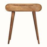 Merrill Dressing Table with Foldable Mirror, Small - Natural Dressing Tables - Bokel Home