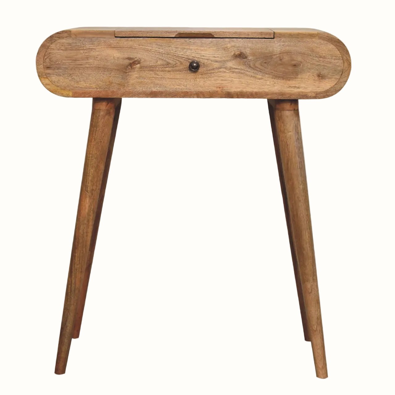 Merrill Dressing Table with Foldable Mirror, Small - Natural Dressing Tables - Bokel Home