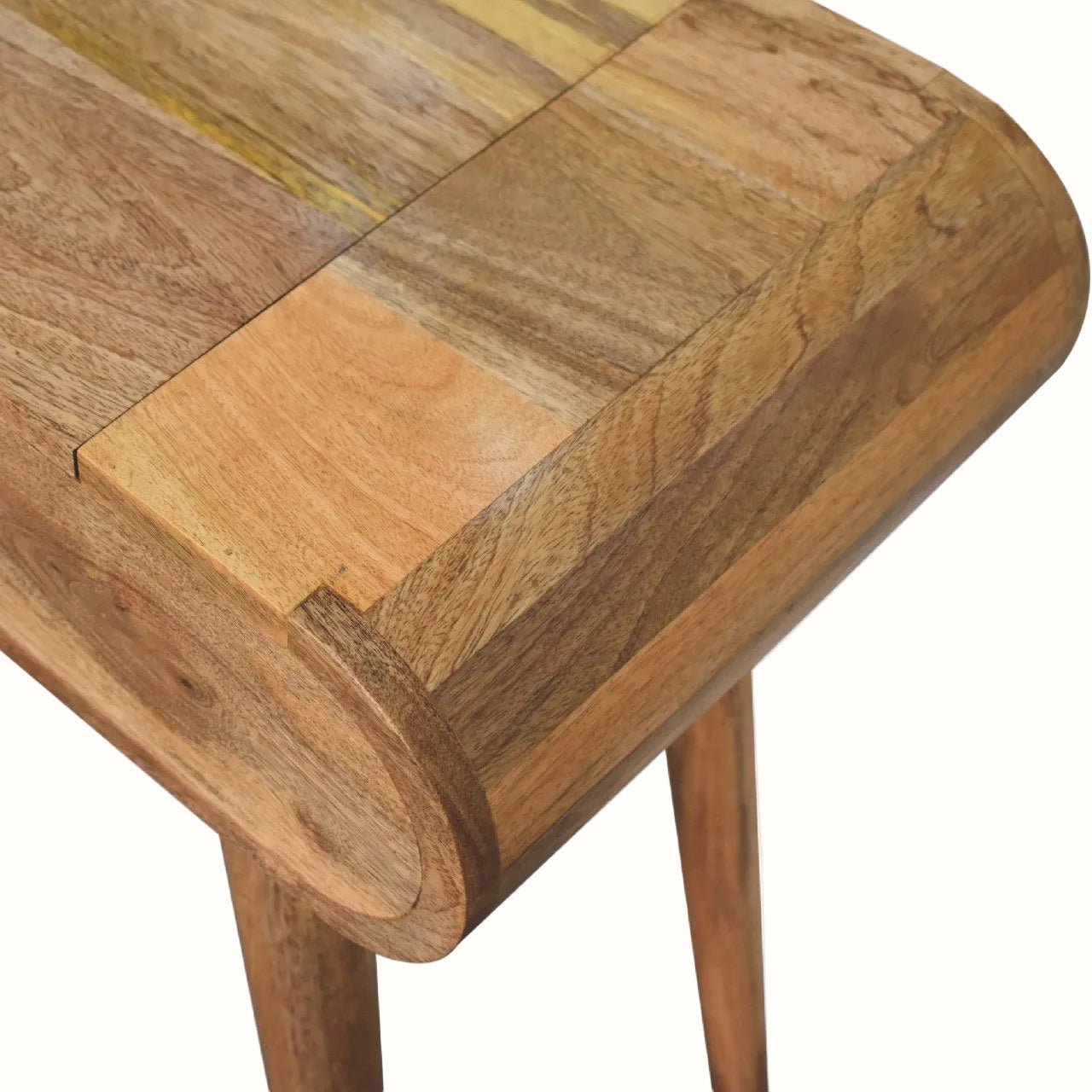 Merrill Dressing Table with Foldable Mirror, Small - Natural Dressing Tables - Bokel Home