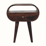 Merrill Open Bedside Table - California Walnut Bedside Tables - Bokel Home