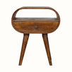 Merrill Open Bedside Table - Chestnut Bedside Tables - Bokel Home