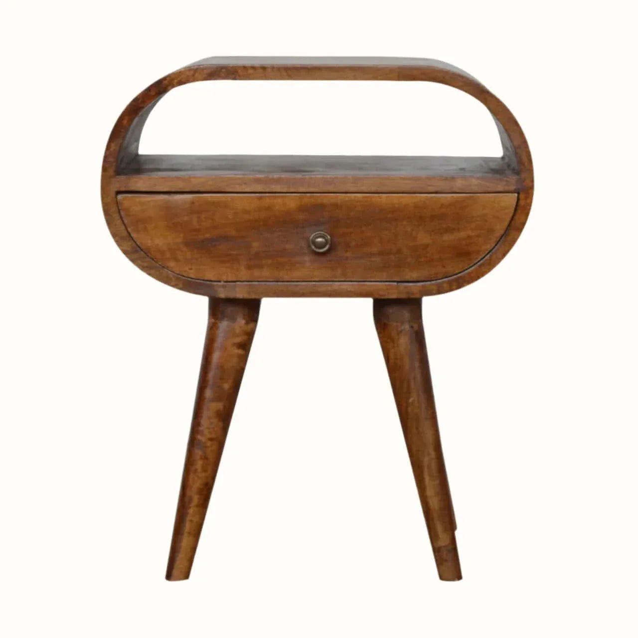 Merrill Open Bedside Table - Chestnut Bedside Tables - Bokel Home