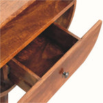 Merrill Open Bedside Table with 1 Drawer, Large - Chestnut Bedside Tables - Bokel Home
