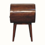 Merrill Open Bedside Table with 1 Drawer, Large - Chestnut Bedside Tables - Bokel Home