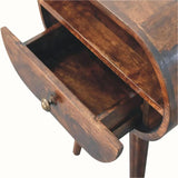 Merrill Open Bedside Table with 1 Drawer, Medium - California Walnut Bedside Tables - Bokel Home