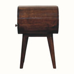 Merrill Open Bedside Table with 1 Drawer, Medium - California Walnut Bedside Tables - Bokel Home