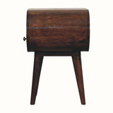 Merrill Open Bedside Table with 1 Drawer, Medium - California Walnut Bedside Tables - Bokel Home