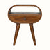 Merrill Open Bedside Table with 1 Drawer, Medium - Chestnut Bedside Tables - Bokel Home