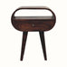 Merrill Open Bedside Table with 1 Drawer, Medium - Light Walnut Bedside Tables - Bokel Home