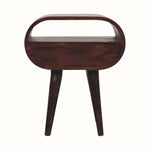 Merrill Open Bedside Table with 1 Drawer, Medium - Light Walnut Bedside Tables - Bokel Home