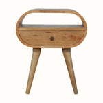 Merrill Open Bedside Table with 1 Drawer, Medium - Natural Bedside Tables - Bokel Home