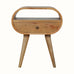 Merrill Open Bedside Table with 1 Drawer, Medium - Natural Bedside Tables - Bokel Home
