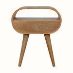 Merrill Open Bedside Table with 1 Drawer, Medium - Natural Bedside Tables - Bokel Home