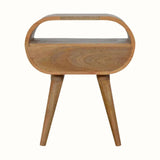 Merrill Open Bedside Table with 1 Drawer, Medium - Natural Bedside Tables - Bokel Home