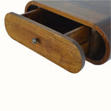 Merrill Wall Mounted Bedside Table with 1 Drawer, Small - Chestnut Bedside Tables - Bokel Home
