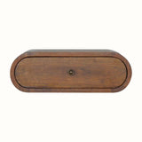 Merrill Wall Mounted Bedside Table with 1 Drawer, Small - Chestnut Bedside Tables - Bokel Home