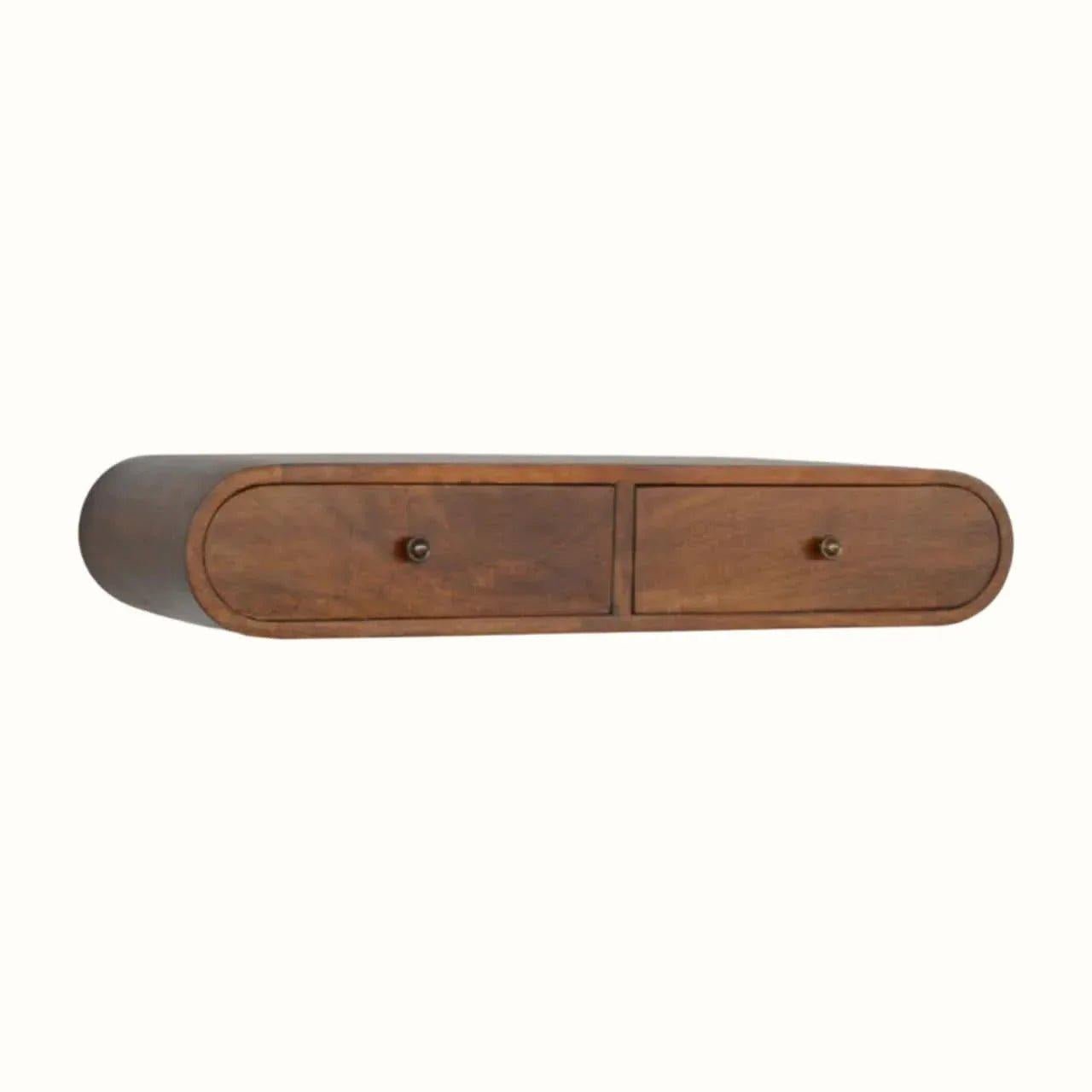 Merrill Wall Mounted Console Table - Chestnut Console Tables - Bokel Home