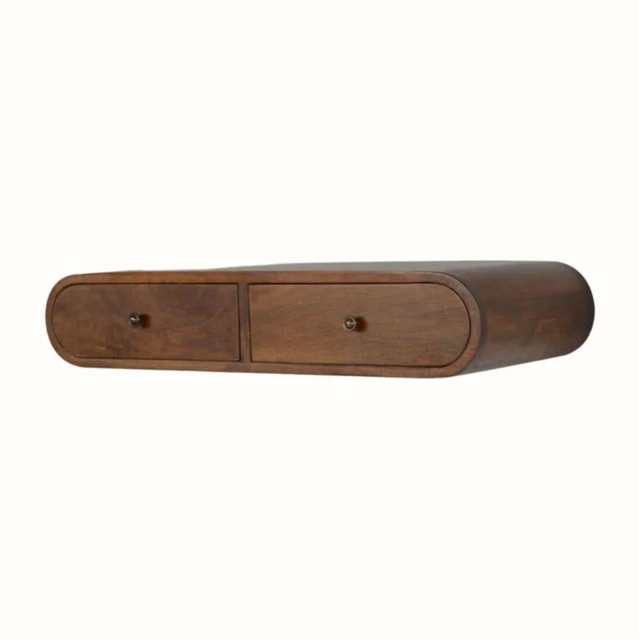 Merrill Wall Mounted Console Table - Chestnut Console Tables - Bokel Home