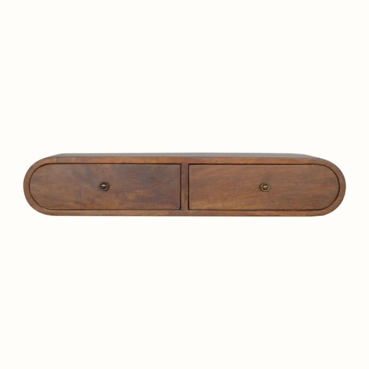 Merrill Wall Mounted Console Table - Chestnut Console Tables - Bokel Home