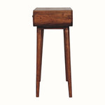 Merrill Dressing Table with Foldable Mirror, Small - Honey Caramel