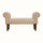 Mineo Boucle Bench - Cream/Natural Bench - Bokel Home