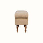 Mineo Boucle Bench - Cream/Natural Bench - Bokel Home