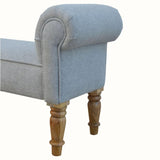 Mineo Tweed Bench - Grey/Natural Bench - Bokel Home