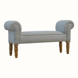 Mineo Tweed Bench - Grey/Natural Bench - Bokel Home