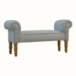 Mineo Tweed Bench - Grey/Natural Bench - Bokel Home