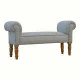 Mineo Tweed Bench - Grey/Natural Bench - Bokel Home